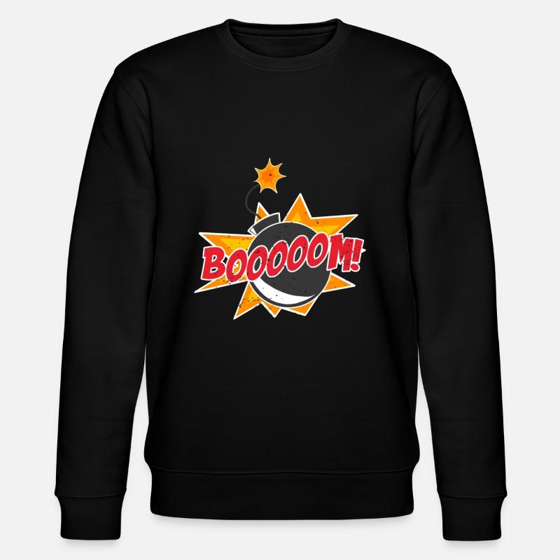Comic Comics Manga - Stanley/Stella Unisex Bio-Sweatshirt CHANGER  - Schwarz