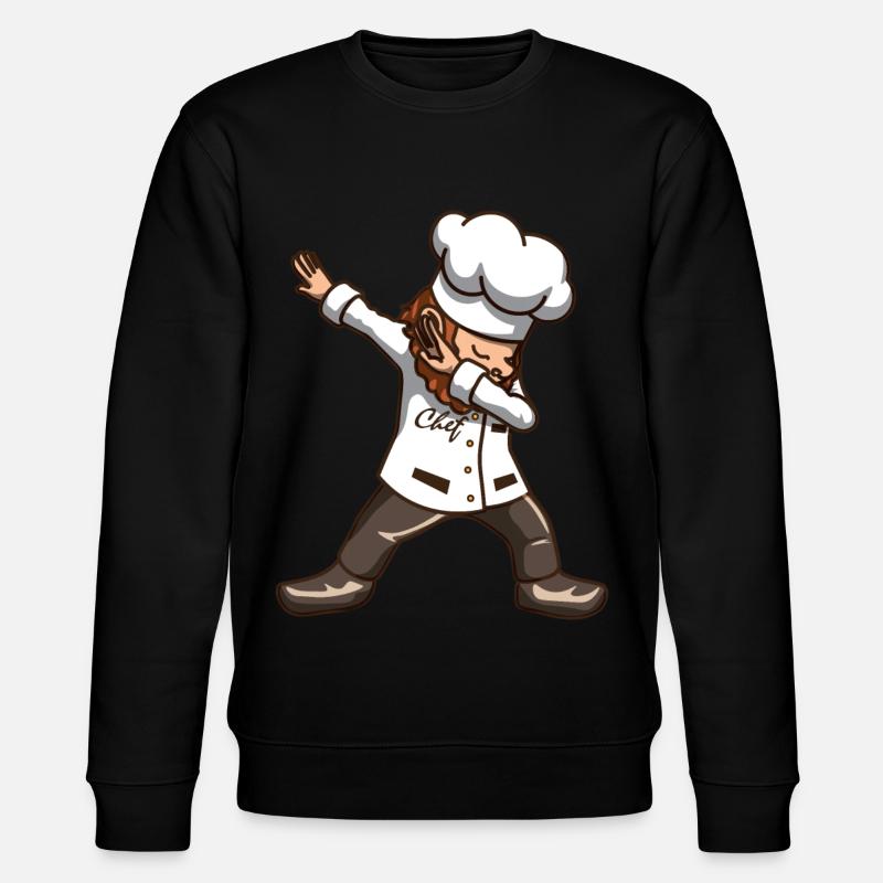 Dabbing chef cook lover - Stanley/Stella CHANGER Unisex Organic Sweatshirt - black