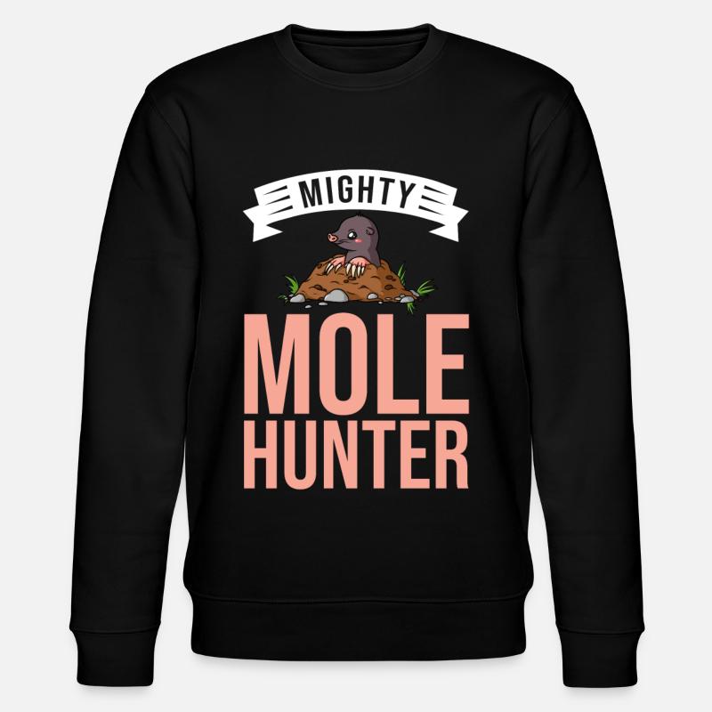 Mole Hunter Shrew MoleHill - Stanley/Stella CHANGER Unisex Organic Sweatshirt - black
