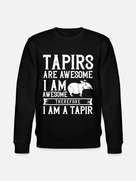 Tapir cheval bébé tapirus malais - Sweat bio CHANGER Stanley/Stella Unisexe - noir