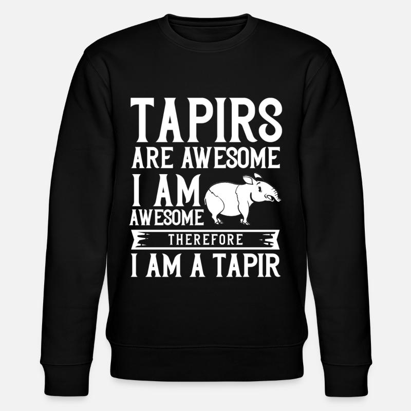 Tapir cheval bébé tapirus malais - Sweat bio CHANGER Stanley/Stella Unisexe - noir