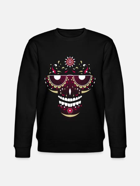 Skull Smiling - Stanley/Stella CHANGER Unisex Organic Sweatshirt - black