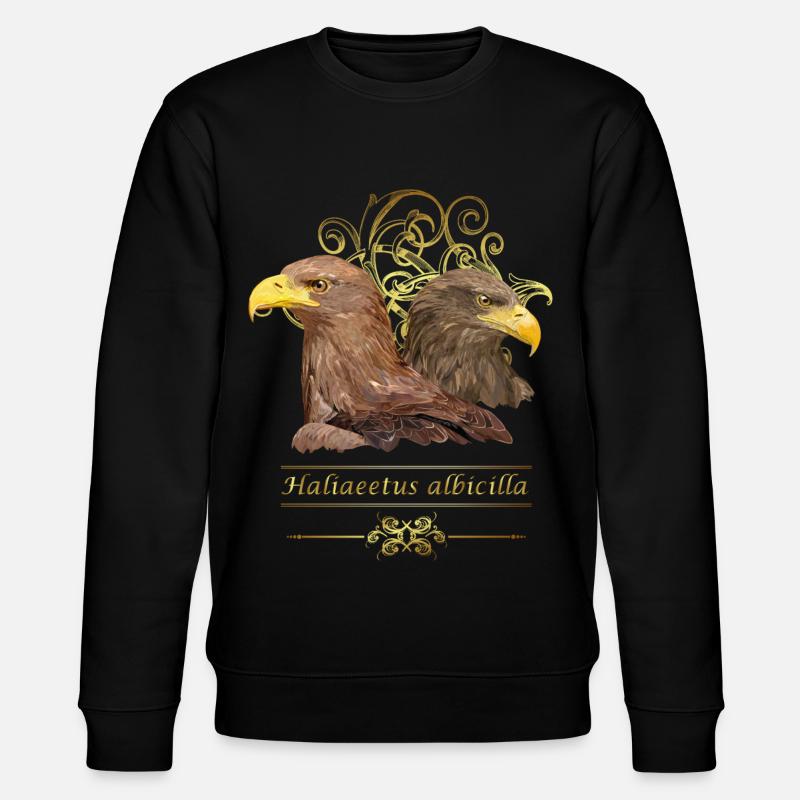 Europäischer Adler - Stanley/Stella Unisex Bio-Sweatshirt CHANGER  - Schwarz