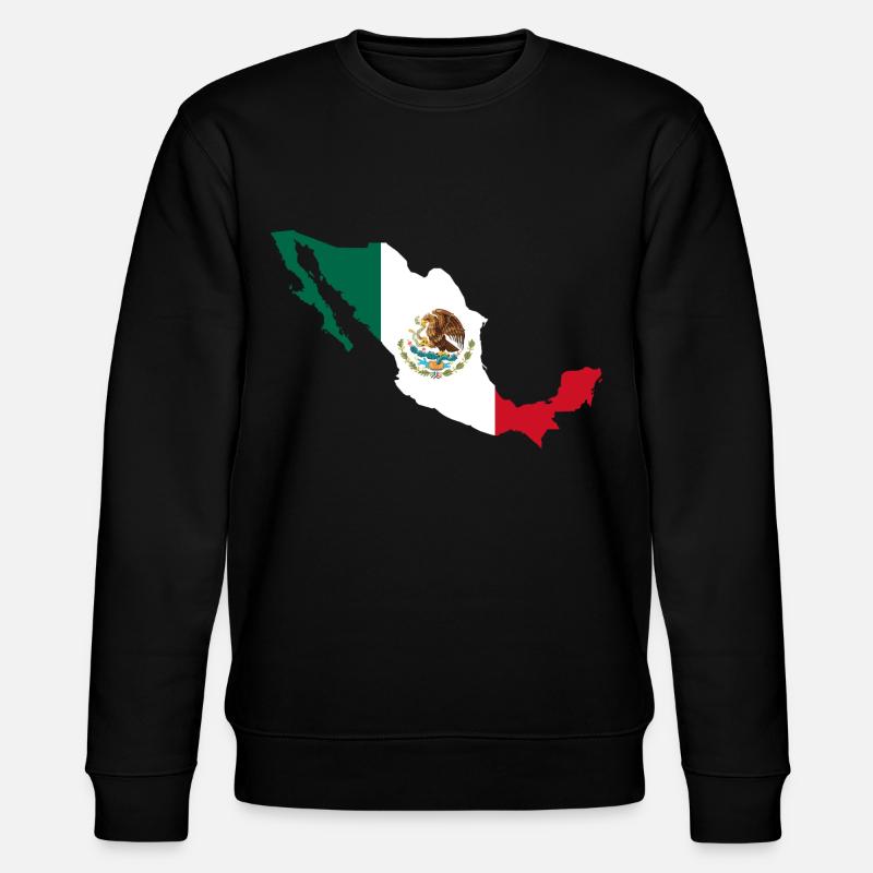 Mexico flag map flag - Stanley/Stella CHANGER Unisex Organic Sweatshirt - black