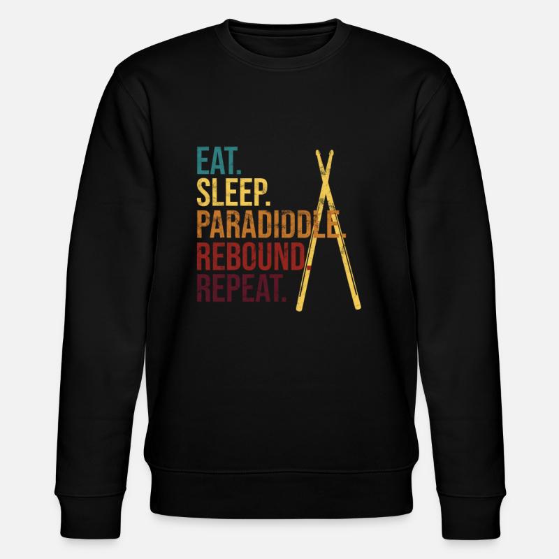 Percussion batteur cadeau de batteur - Sweat bio CHANGER Stanley/Stella Unisexe - noir