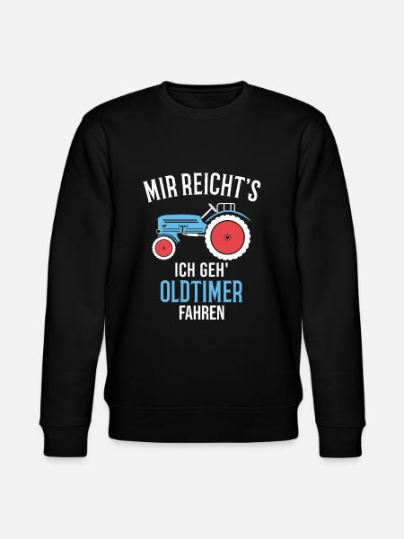 Trecker Oldtimer Landwirt Geschenkidee - Stanley/Stella Unisex Bio-Sweatshirt CHANGER  - Schwarz