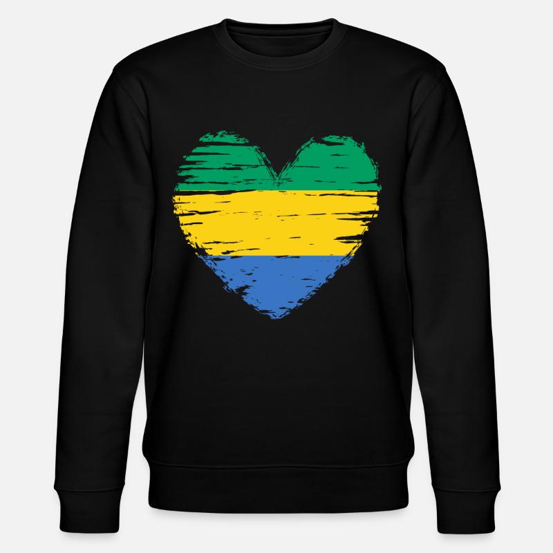 Drapeau drapeau drapeau gabonais - Sweat bio CHANGER Stanley/Stella Unisexe - noir