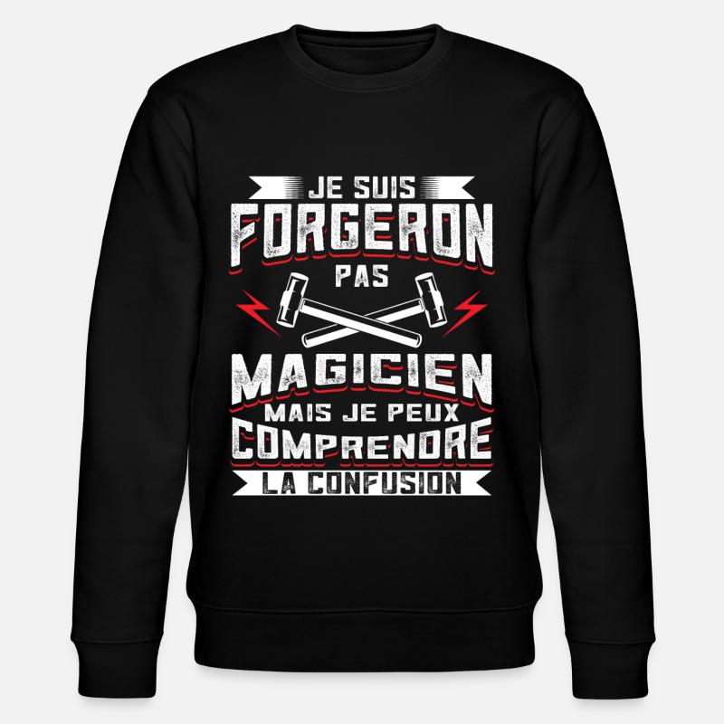 Forgeron Forger - Sweat bio CHANGER Stanley/Stella Unisexe - noir