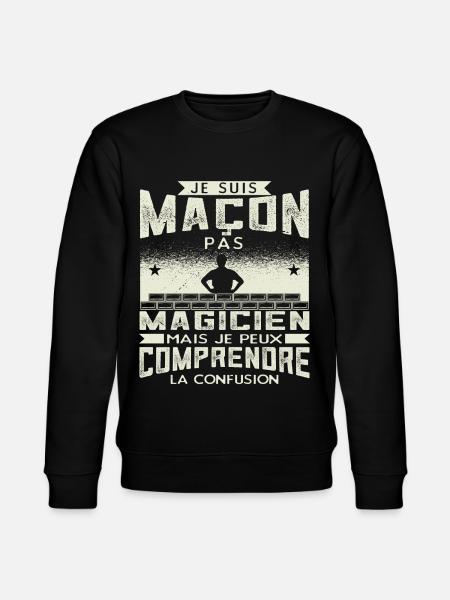 Maçon Maçonnerie Humour Macon - Sweat bio CHANGER Stanley/Stella Unisexe - noir