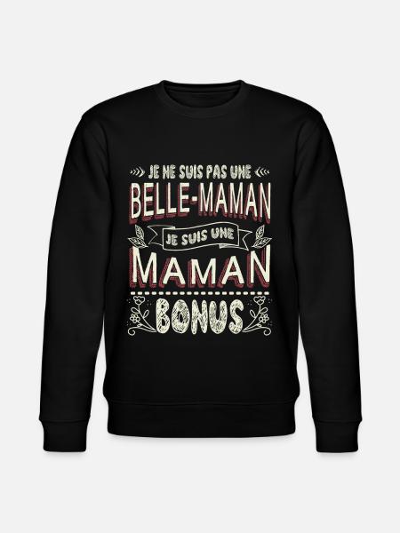 Belle-Maman Belle-Mère - Sweat bio CHANGER Stanley/Stella Unisexe - noir