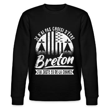 Je Suis Breton Humour Hommes de la Bretagne - Sweat bio CHANGER Stanley/Stella Unisexe - noir - Devant - Nik (191cm) & Marisol (170cm)