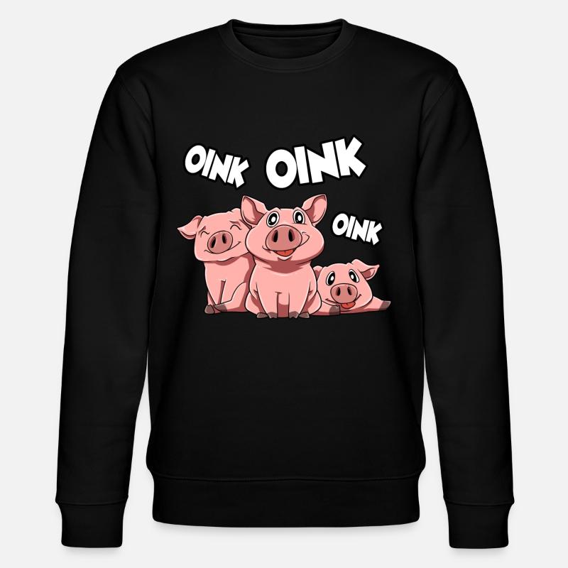Cochon Cochon Oink - Sweat bio CHANGER Stanley/Stella Unisexe - noir