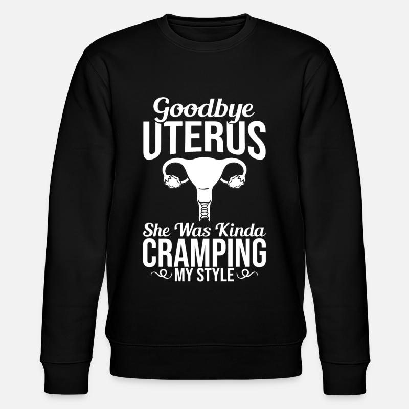 Hysterektomie Gebärmutter Operation Entfernung - Stanley/Stella Unisex Bio-Sweatshirt CHANGER  - Schwarz