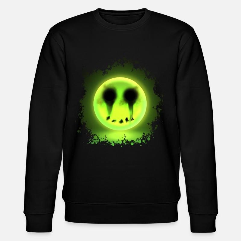 Glowmoji - Stanley/Stella Unisex Bio-Sweatshirt CHANGER  - Schwarz