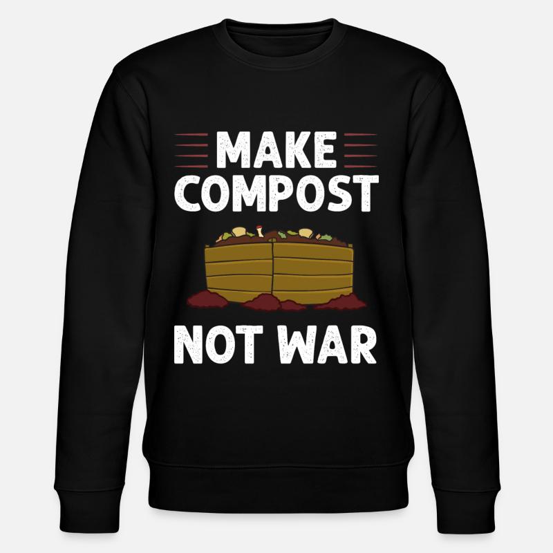 Kompostierung Kompost Wurm Abfall - Stanley/Stella Unisex Bio-Sweatshirt CHANGER  - Schwarz
