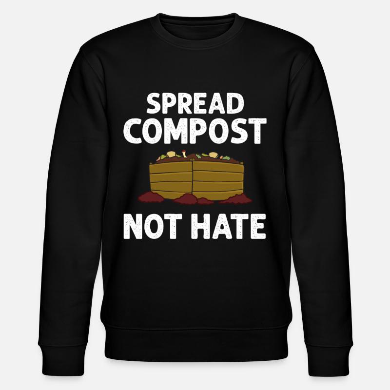 Kompostierung Kompost Wurm Abfall - Stanley/Stella Unisex Bio-Sweatshirt CHANGER  - Schwarz
