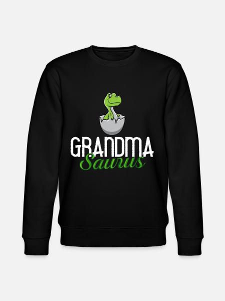 Dinosaurier Oma Saurus Omasaurus Großmutter - Stanley/Stella Unisex Bio-Sweatshirt CHANGER - Schwarz