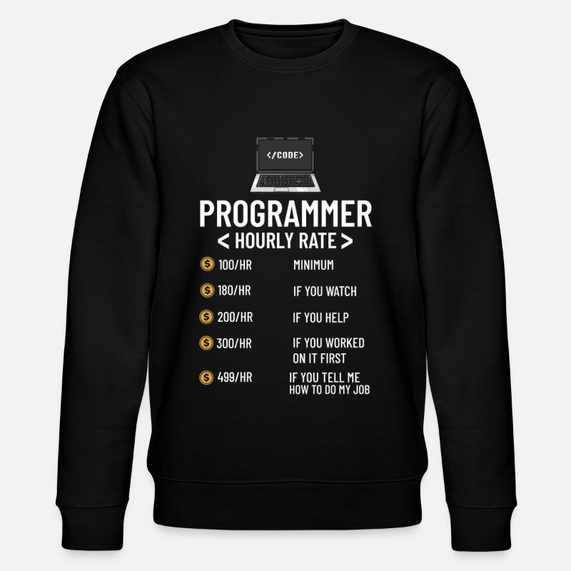 Programmierer Programmieren Computerentwickler Pc - Stanley/Stella Unisex Bio-Sweatshirt CHANGER - Schwarz