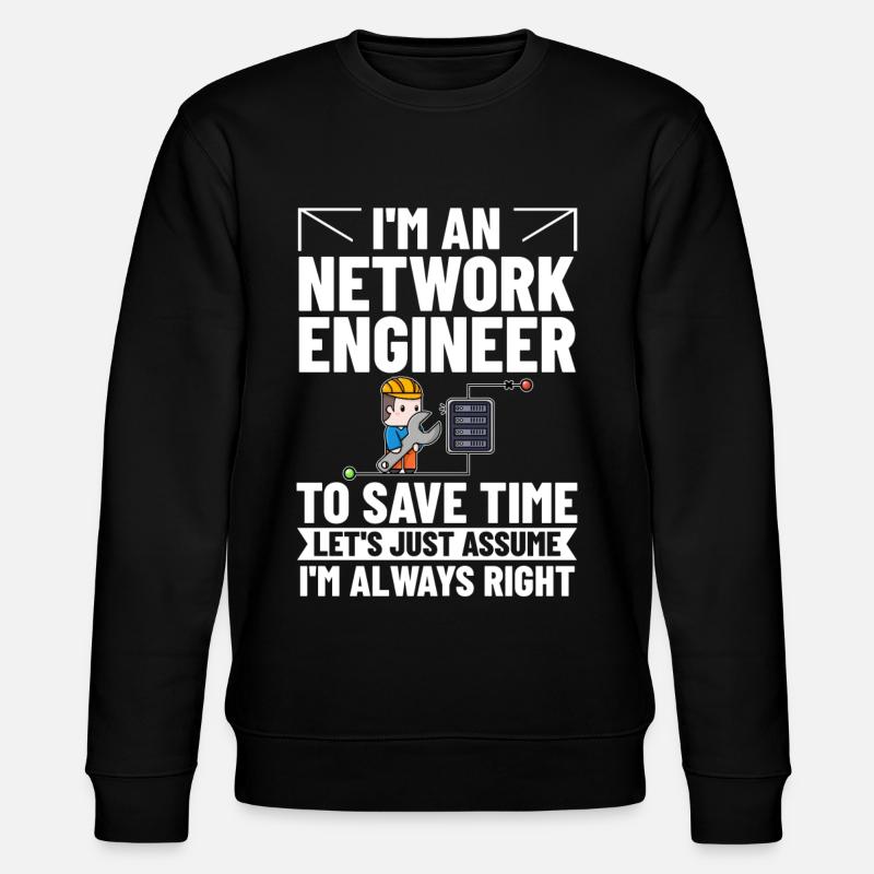 Netzwerkingenieur Network Engineer Computer - Stanley/Stella Unisex Bio-Sweatshirt CHANGER  - Schwarz