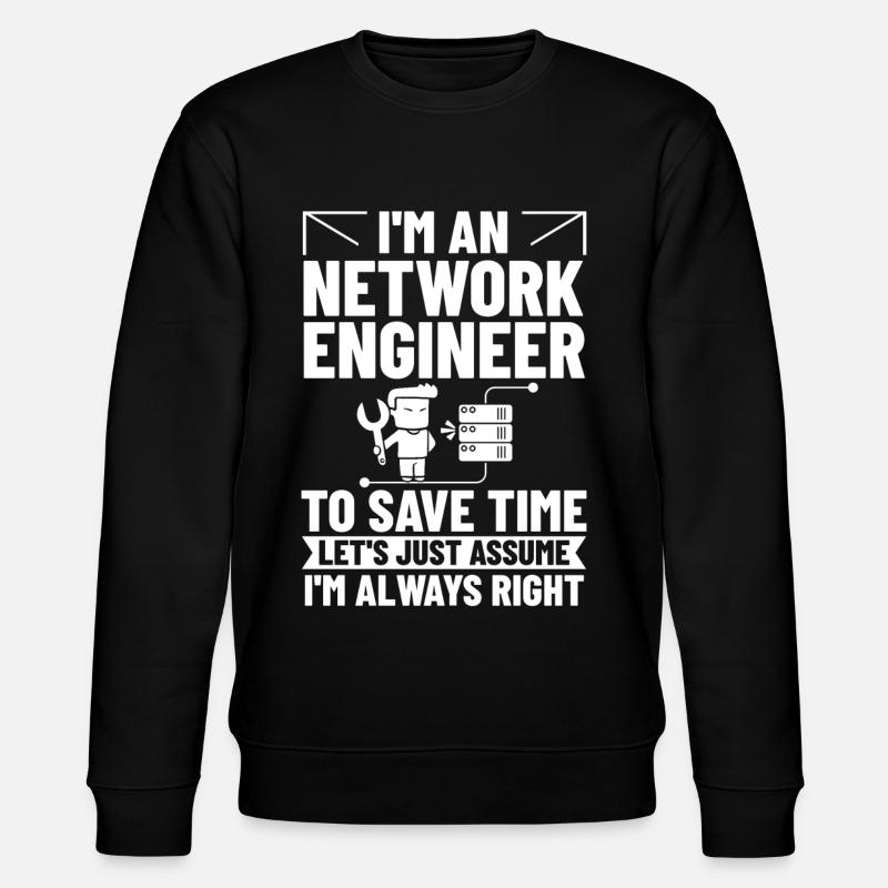 Netzwerkingenieur Network Engineer Computer - Stanley/Stella Unisex Bio-Sweatshirt CHANGER  - Schwarz