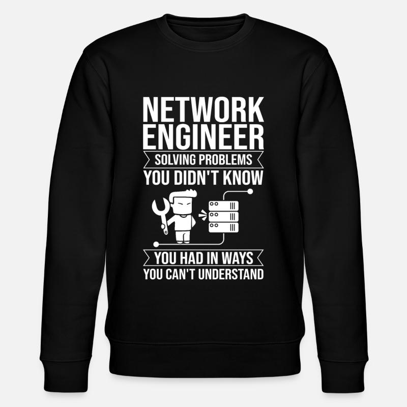 Netzwerkingenieur Network Engineer Computer - Stanley/Stella Unisex Bio-Sweatshirt CHANGER  - Schwarz