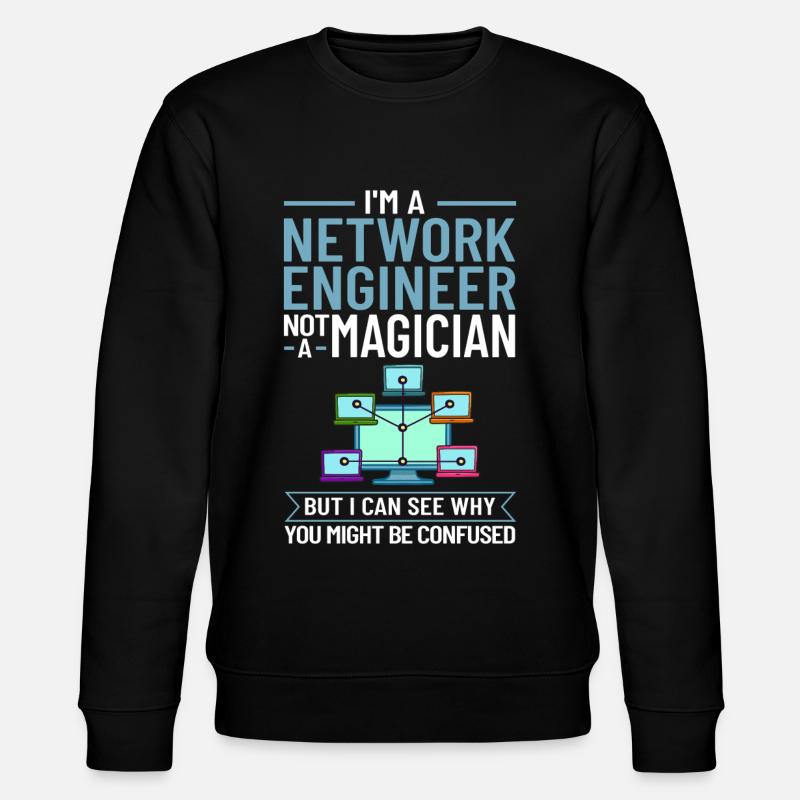 Netzwerkingenieur Network Engineer Computer - Stanley/Stella Unisex Bio-Sweatshirt CHANGER  - Schwarz