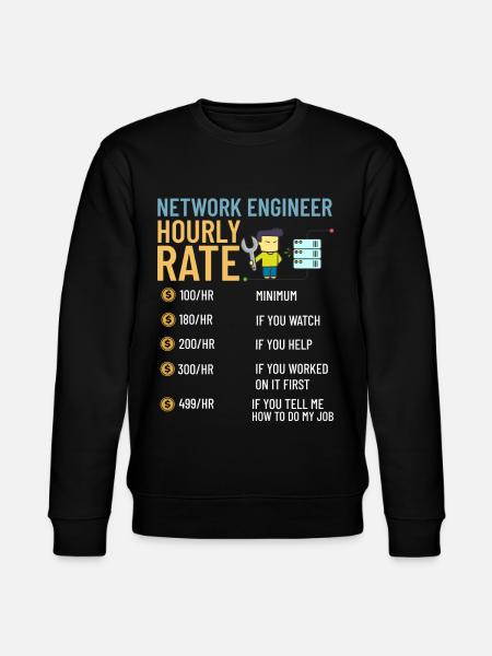 Netzwerkingenieur Network Engineer Computer - Stanley/Stella CHANGER Unisex Organic Sweatshirt - black
