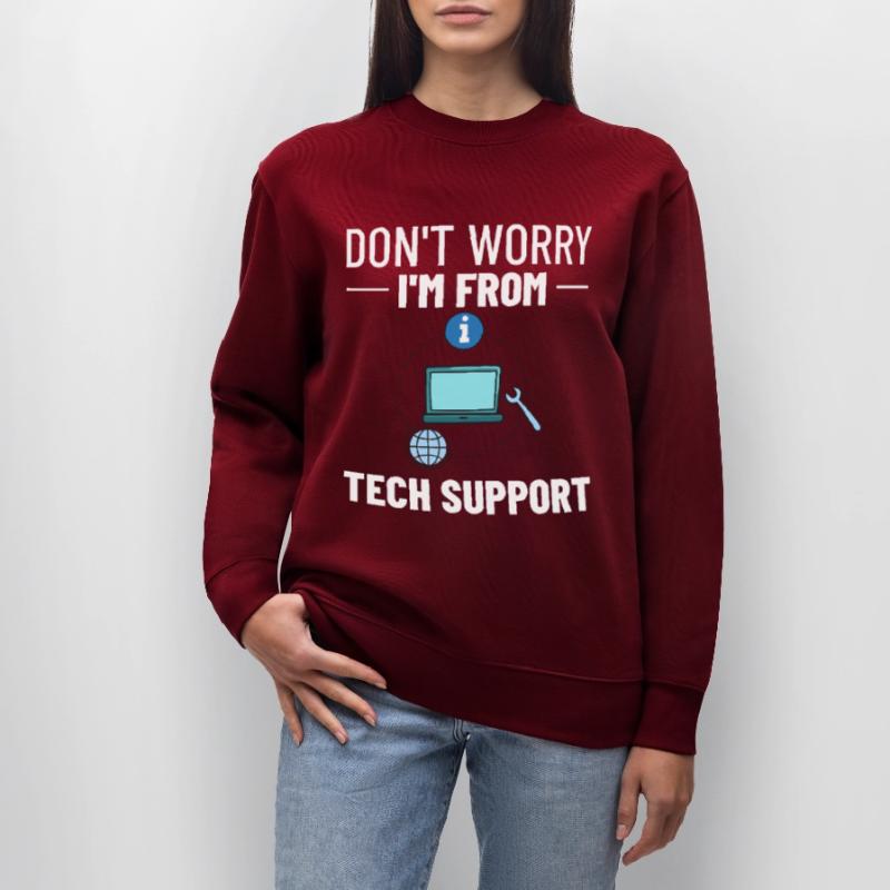 Tech Support IT Technical Assistance Helpdesk Stanley/Stella CHANGER Unisex Organic Sweatshirt