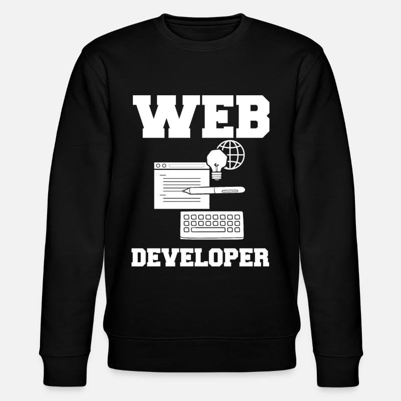 Web Entwicklung Webentwickler Entwickler Manager - Stanley/Stella Unisex Bio-Sweatshirt CHANGER  - Schwarz