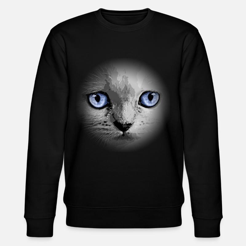 Kitty Kätzchen Katze - Stanley/Stella Unisex Bio-Sweatshirt CHANGER  - Schwarz