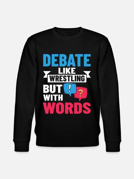 Debate Political Discussion Debate Argument - Stanley/Stella CHANGER Unisex Organic Sweatshirt - black