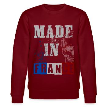 made in france - Sweat bio CHANGER Stanley/Stella Unisexe - bordeaux - Devant - Nik (191cm) & Marisol (170cm)