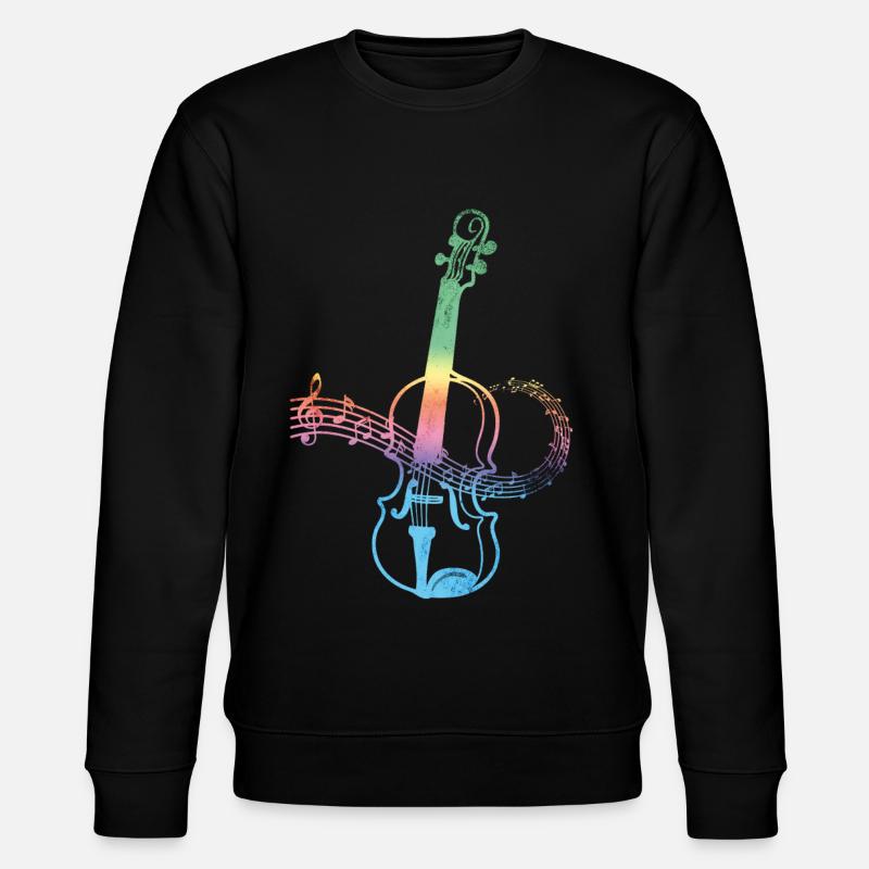 Violine Geige Instrument - Stanley/Stella Unisex Bio-Sweatshirt CHANGER - Schwarz
