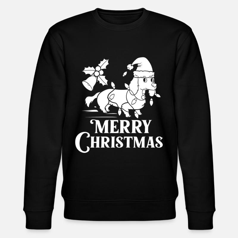 Doxie Teckel Teckel Chien Noël - Sweat bio CHANGER Stanley/Stella Unisexe - noir