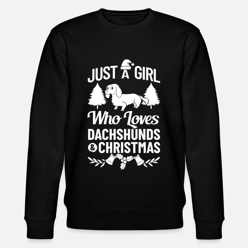 Doxie Teckel Teckel Chien Noël - Sweat bio CHANGER Stanley/Stella Unisexe - noir