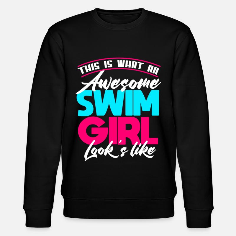 Schwimmen Mädchen - Stanley/Stella Unisex Bio-Sweatshirt CHANGER - Schwarz