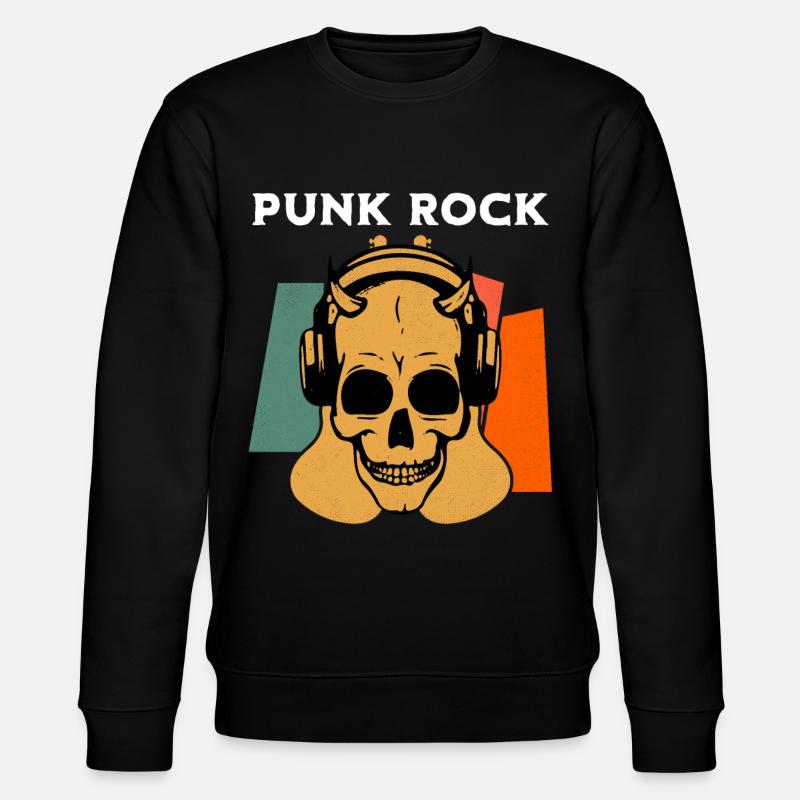 Punk Rock Punks Punk - Stanley/Stella Unisex Bio-Sweatshirt CHANGER  - Schwarz
