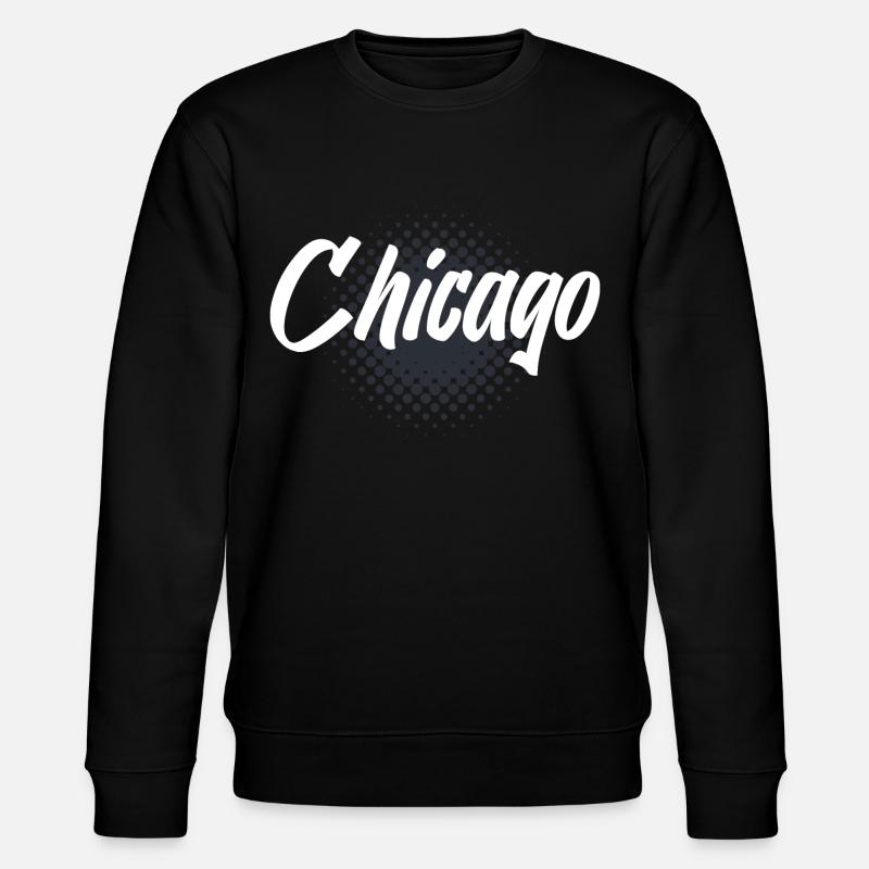 Chicago - Stanley/Stella Unisex Bio-Sweatshirt CHANGER  - Schwarz