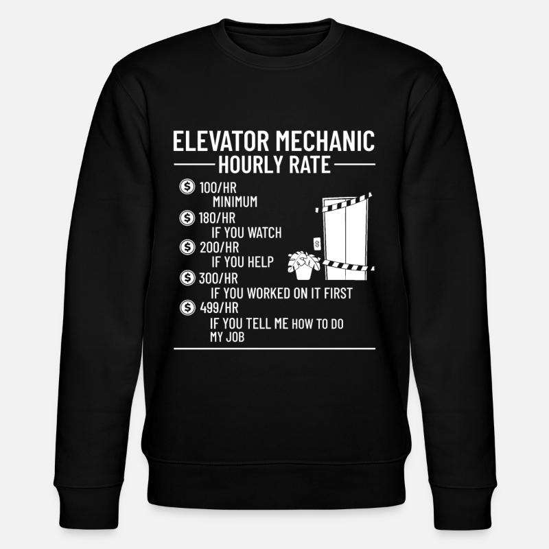 Technicien d’ascenseur Élévateur élévateur - Sweat bio CHANGER Stanley/Stella Unisexe - noir