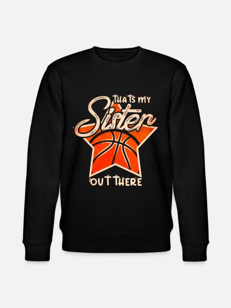 Basketbal Zus Basketballer Meisje - Stanley/Stella Uniseks bio-sweatshirt CHANGER  - zwart