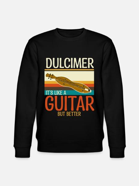 Dulcimer Instrument - Stanley/Stella CHANGER Unisex Organic Sweatshirt - black