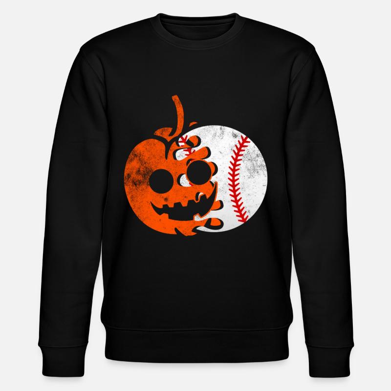 Baseball Halloween Pumpkin - Sweat bio CHANGER Stanley/Stella Unisexe - noir