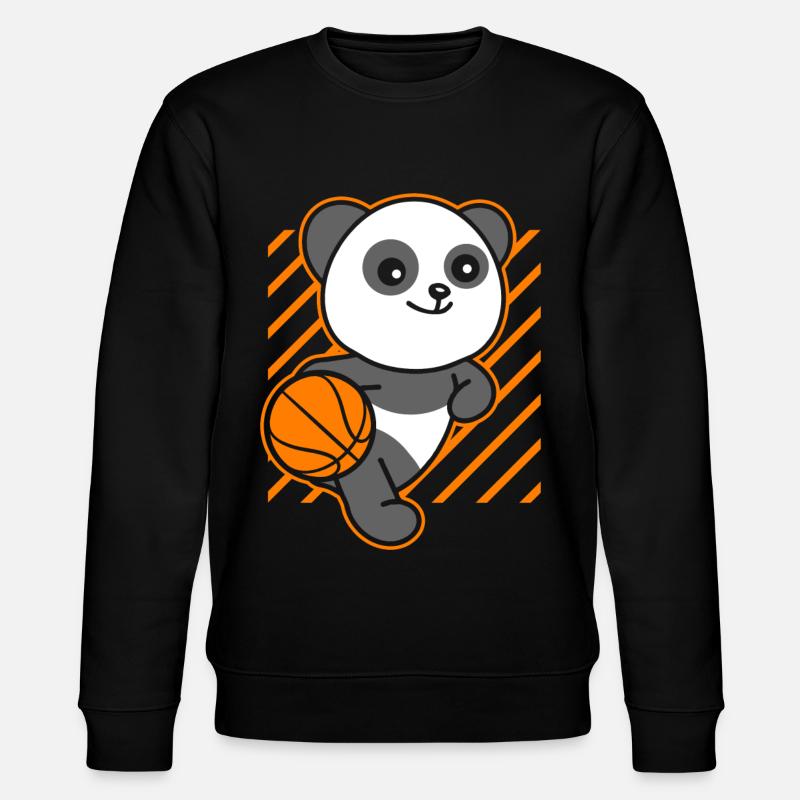 Panda Basketball Enfant - Sweat bio CHANGER Stanley/Stella Unisexe - noir