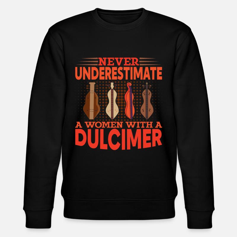 Dulcimer Instrument Frauen - Stanley/Stella Unisex Bio-Sweatshirt CHANGER  - Schwarz