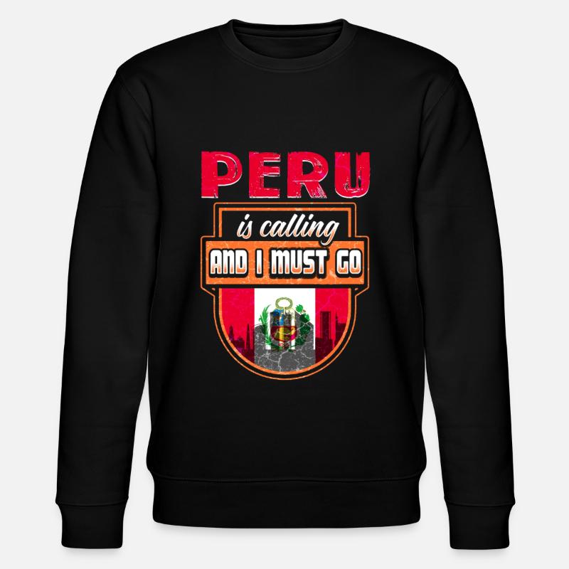 Drapeau du Pérou - Sweat bio CHANGER Stanley/Stella Unisexe - noir