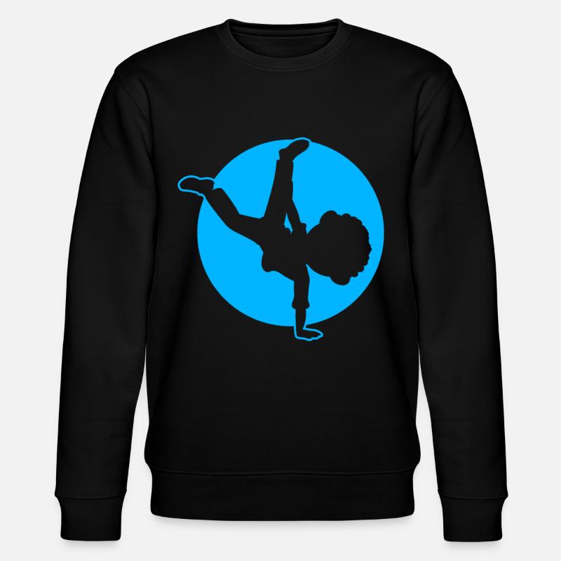 Breakdancer Junge Breakdancing - Stanley/Stella Unisex Bio-Sweatshirt CHANGER  - Schwarz