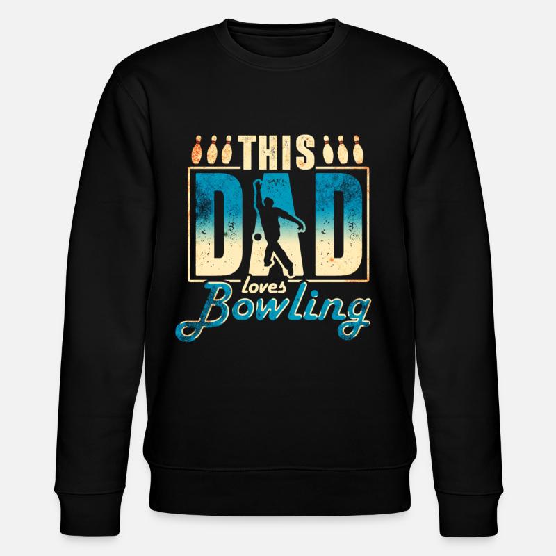 Bowling father - Stanley/Stella CHANGER Unisex Organic Sweatshirt - black