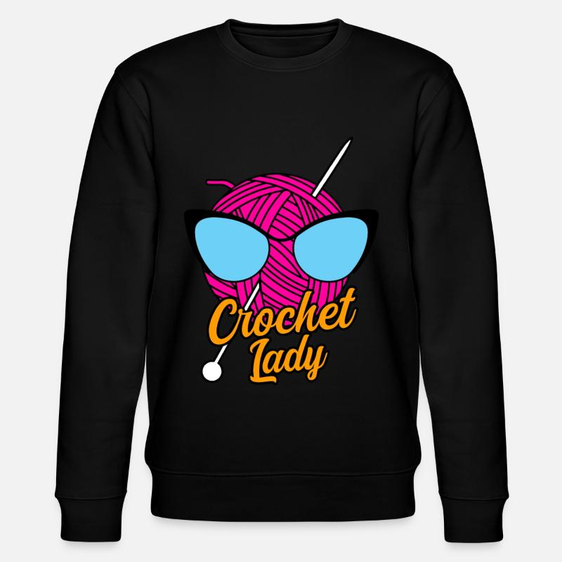 Stricken Häkeln Schneider - Stanley/Stella Unisex Bio-Sweatshirt CHANGER  - Schwarz