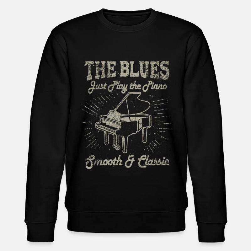 Blues Musik Retro 1 - Stanley/Stella Unisex Bio-Sweatshirt CHANGER - Schwarz