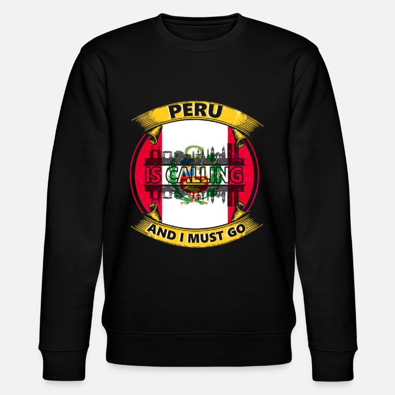 Drapeau du Pérou - Sweat bio CHANGER Stanley/Stella Unisexe - noir
